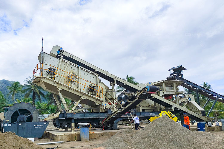 philippines river pebbles mobile crushing plant